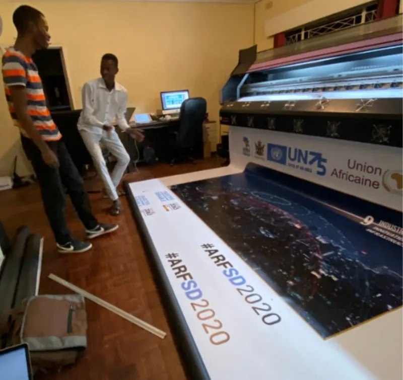 ARFSD 2020 banners printed in the Kapture print room