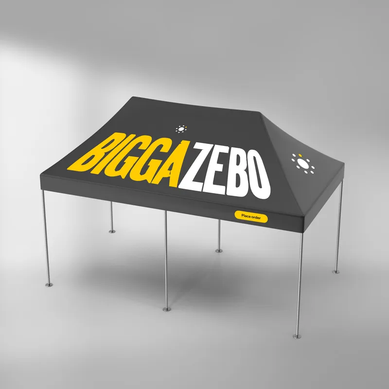 Kapture event gazebo in the 2025 identity