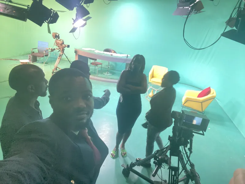 A green-screen shoot in the Kapture studio