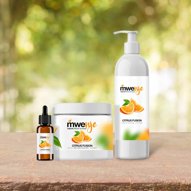 Mwenje citrus skincare range