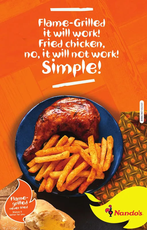 Nando's flame-grilled campaign poster