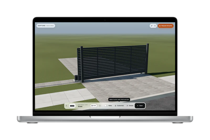 Kapture Gates on a laptop