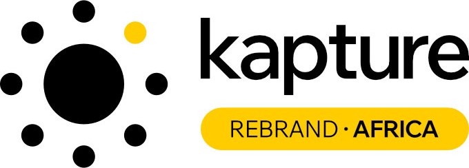 The kapture Rebrand Africa logo, 2026