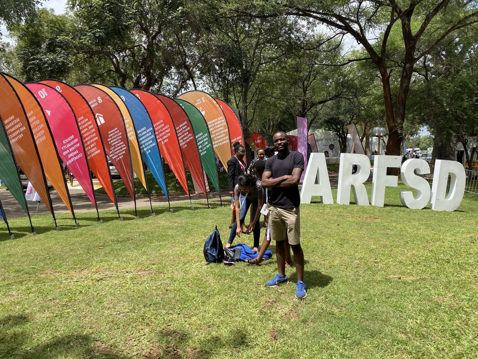ARFSD 2020 event letters and flags by day