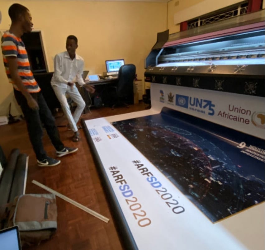 ARFSD 2020 banners printed in the Kapture print room